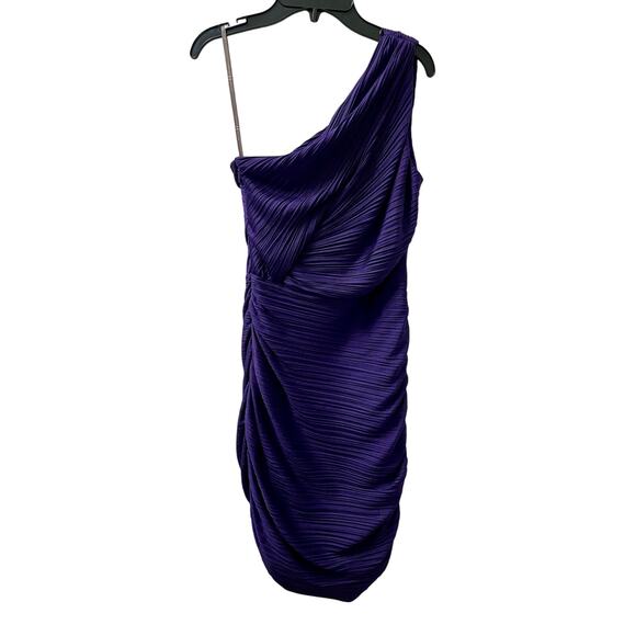 Halston Heritage Purple Cocktail Dress - Picture 2 of 8